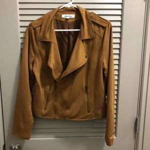 AliceBlue Brown Suede Jacket